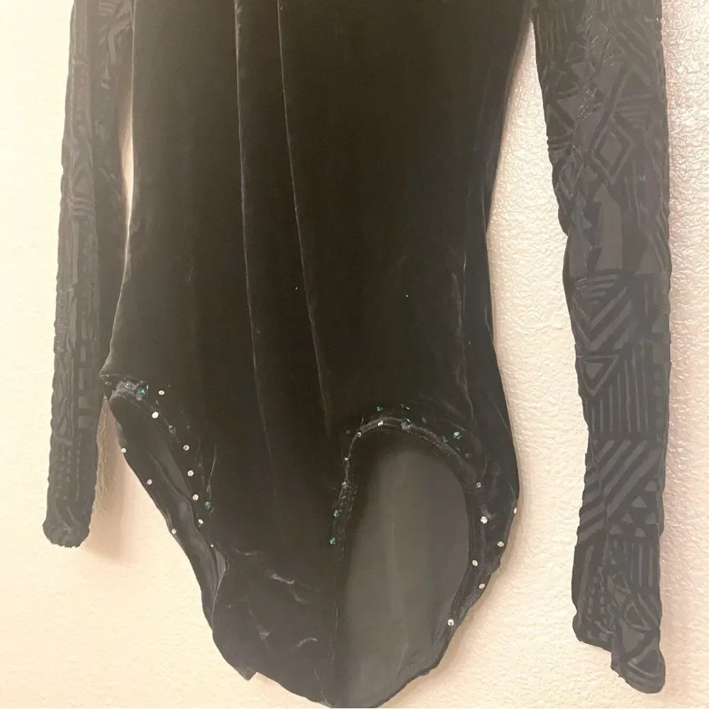 Weissman dance costume black feathers You Should See Me In A Crown 12183 MA